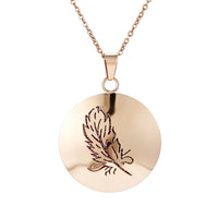Stainless Steel Rose Gold Aromatherapy Necklace - 28 Options