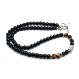 Stainless Steel/Natural Stone Necklace - 3 Options