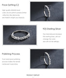 925 Sterling Silver Simple Stackable Cubic Zirconia Ring