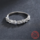 925 Sterling Silver Simple Stackable Cubic Zirconia Ring