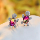 Fashion CZ Turtle Earrings - 31 Options