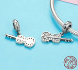 925 Sterling Silver Violin Charm