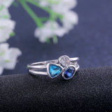 Fashion Round Oval Triangle CZ Ring