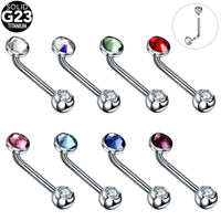 G23 Titanium Opal/Crystal Vertical Bar - 16 options