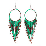 Beaded Boho Dangle Earrings - 6 Options
