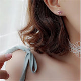 925 Sterling Silver Epoxy Cat/Paw Studs