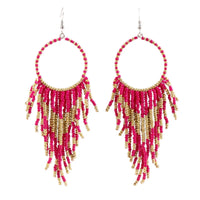 Beaded Boho Dangle Earrings - 6 Options