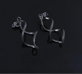 Fashion Irregular Wave Glitter Clip on Earrings - 4 Colours