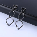 Fashion Irregular Wave Glitter Clip on Earrings - 4 Colours