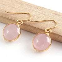 Natural Crystal Quartz Stone Earrings - 8 Options