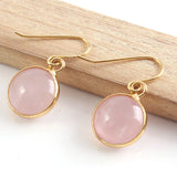 Natural Crystal Quartz Stone Earrings - 8 Options