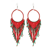 Beaded Boho Dangle Earrings - 6 Options
