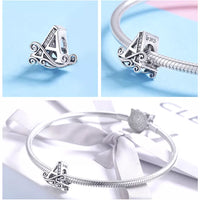 925 Sterling Silver Vintage Style Letter Charm