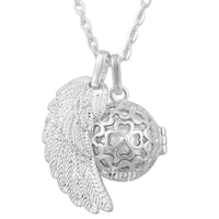 Angel Wing Cage Heart Pendant Necklace - 19 Options