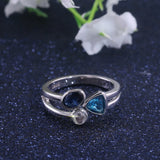 Fashion Round Oval Triangle CZ Ring