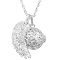 Angel Wing Cage Heart Pendant Necklace - 19 Options