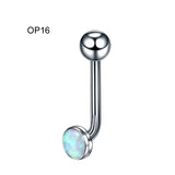 G23 Titanium Opal/Crystal Vertical Bar - 16 options