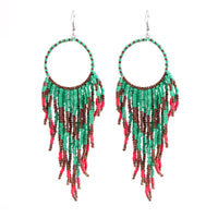Beaded Boho Dangle Earrings - 6 Options