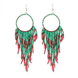 Beaded Boho Dangle Earrings - 6 Options