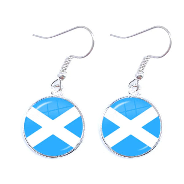 Fashion National Flag Drop Earrings - 3 Colours