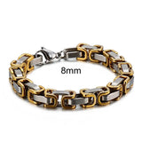 Stainless Steel 4/6/8mm Width Dubai Chain Bracelet