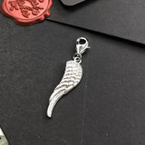 925 Sterling Silver Angel Wings Pendant Charm