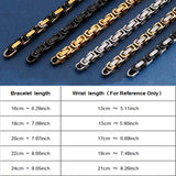 Stainless Steel 4/6/8mm Width Dubai Chain Bracelet