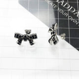925 Sterling Bow Knot Stud Earrings - 2 Colours