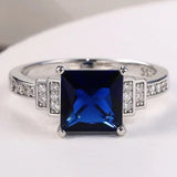Fashion Blue Cubic Zirconia Ring - 3 Designs