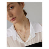 Stainless Steel Natural Stone Heart Necklace/Earrings - 2 Colours