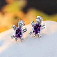 Fashion CZ Turtle Earrings - 31 Options