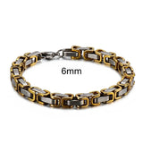 Stainless Steel 4/6/8mm Width Dubai Chain Bracelet