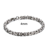 Stainless Steel 4/6/8mm Width Dubai Chain Bracelet