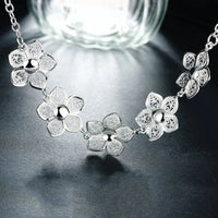 925 sterling silver Flower 2pc Set