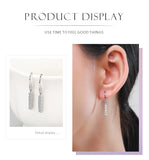 925 Sterling Silver Sparkling CZ Drop Earrings