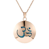Stainless Steel Rose Gold Aromatherapy Necklace - 28 Options