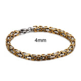 Stainless Steel 4/6/8mm Width Dubai Chain Bracelet