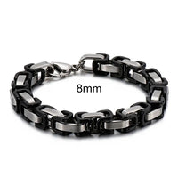 Stainless Steel 4/6/8mm Width Dubai Chain Bracelet