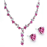 Fashion Rhinestone Acrylic Rose Set - 2 Colours