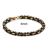 Stainless Steel 4/6/8mm Width Dubai Chain Bracelet