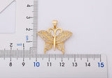 Fashion CZ Gold Colour Butterfly Necklace - 12 Options