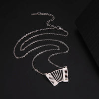 Stainless Steel Music Themed Necklace