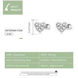 925 Sterling Silver Small Ball Back CZ Studs - 7 Options