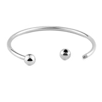 316L Stainless Steel Open Charm Bangle - 5 Colours