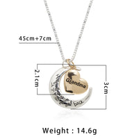 I Love you to the Moon & Back Heart Necklace - 6 Options