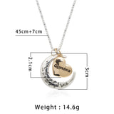 I Love you to the Moon & Back Heart Necklace - 6 Options