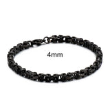 Stainless Steel 4/6/8mm Width Dubai Chain Bracelet