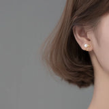 925 Sterling Silver Gold Plated Freshwater Pearl Clip On Earrings