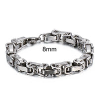 Stainless Steel 4/6/8mm Width Dubai Chain Bracelet