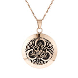 Stainless Steel Rose Gold Aromatherapy Necklace - 28 Options